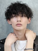 エイド 本店(aid)&nbsp;無造作縦落ちツイストスパイラルパーマ刈り上げマッシュ