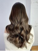 オリーブベージュ美髪くびれヘア顔周りレイヤー_ba554842