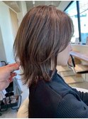 20代30代40代ミディアムレイヤーボブくびれウルフ髪質改善