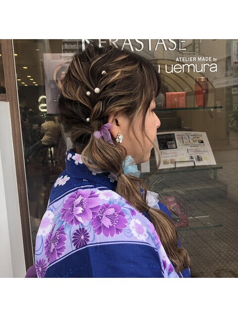 浴衣ヘアアレンジ