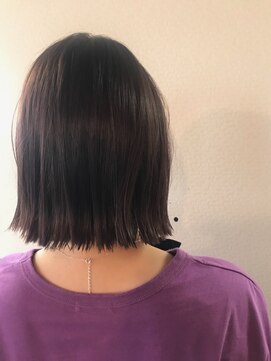 グリー ヘアープロデュース(Gree hair produce) 【Gree小川真由美】切りっぱなしボブ☆ラベンダーアッシュ☆艶髪