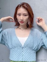 オーブ ヘアー ウル 北名古屋店(AUBE HAIR uru) 20代・30代_透け感ブラウンボブ