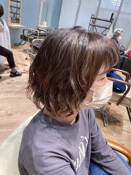 カシータ ヘア リゾート イオンモール熱田店(Casita hair resort) フレンチカール×ハイライト×顎ライン×eye line×くしゅっと!