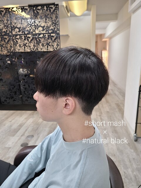 Short Mash x Natural Black 