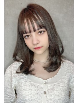 クーエフー(coo et fuu) 10代20代30代40代50代 前髪　くびれレイヤー　ミディアム　藤沢