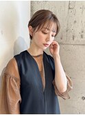 耳掛け簡単スタイリング/大人ショートボブ