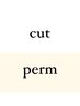 【パーマ】カット+ナノスチームクリープパーマ☆　