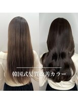 ワン バイ ジエクト(One by The Ect)&nbsp;【レイヤーロング】ミルクティーアッシュカラーシルキーベージュ