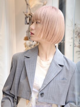 エムスラッシュ センター南(M.SLASH) ハイトーンカラー/艶髪/透明感/切りっぱなしボブ/センター南