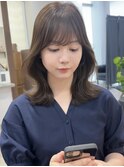 小顔美人レイヤーカット×ナチュラルグレージュ30代40代50代