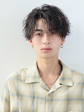 オーシャントーキョー 原宿(OCEAN TOKYO) 波巻きパーマメンズツイストスパイラルパーマセンターパート