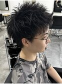 メンズショートパーマシャドウパーマツイストパーマスパイキー