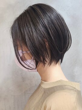 エリマ 武蔵小杉(elima) 大人ショートボブヘア切りっぱなしボブ丸みショートヘア30代★