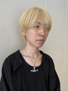 ノブレス ノアール(NOBLESSE NOIR) シースルーマッシュ/抜きっぱなしブロンド