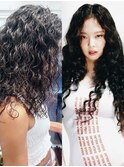 【白石】Blackpinkジェニーロングスパイラルパーマカーリー原宿