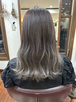 美容室 メザミー MESAMIES 大人可愛い透明感立体感グレージュ×韓国ウェーブ