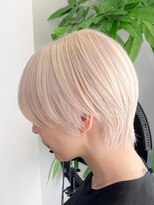 ボブルフ/ネビージュ/小顔/ワンレン/スモーキーアッシュ[渋谷駅]