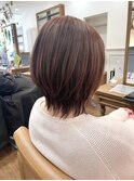 ピンク系カラーで大人可愛いく