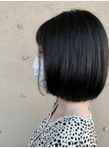 オリーブカラー/暗髪/クラシカルボブ/アッシュオリーブ/20代30代