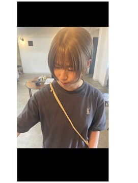 プティパ(Petit pas) シースルーバング　ショートボブ