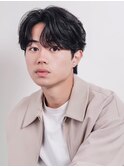 韓国メンズヘア/カルマパーマ/ニュアンスパーマ*渋谷/MEN'S/眉毛