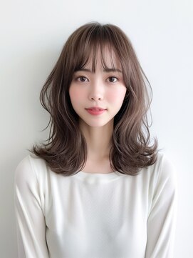 フリーダム ベル 下中野店(freedom belle) 顔周りが可愛い［明るめカラーのバタフライレイヤーセミロング］