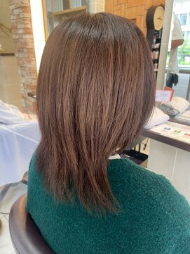 ルページ 千葉(lpage) 髪質改善/顔周りレイヤーカット/グレージュ[千葉/千葉駅]