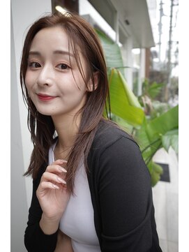 ヌヌ 渋谷 原宿 明治神宮前(nunu) レイヤーカット/トリートメント/ブリーチなしカラー/グレージュ