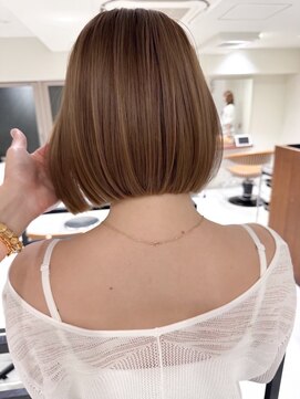 ヘアサロン リボーン(Hair salon Reborn) 王子駅顎ラインボブ透明感ブラウン
