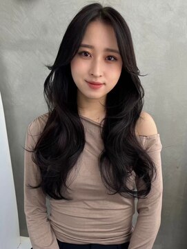 ソヨン 栄店(SOYON) 似合わせカット/ミディアムレイヤーカット/大人ガーリー/くせ毛