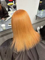 ラピス 福岡天神店(Lapis)&nbsp;オレンジ/オレンジベージュ/暖色カラー/ハイトーン/福岡天神