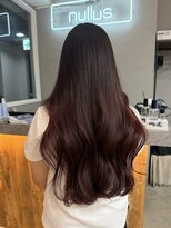 ヌル ヘア デザイン(nullus hair desigh)&nbsp;ブリーチなしダブルカラー/秋ボルドー