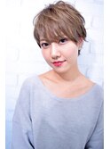 【morio池袋】大人かわいい斜めバング小顔マッシュショート