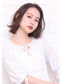 【西鉄平尾　美容院 JUMPUSH】柔らかさを意識したふんわりロブ