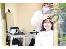 ヘアーデザイン ユーケー(Hair design Yu K)の雰囲気（気さくなアトリエ風スタイリストが楽しく親身にカウンセリング☆）