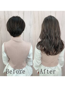 あるじゃんすー 神戸三宮店 アッシュブラウン#シールエクステ#大人ヘルシー#小顔ヘア#神戸