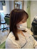韓国風顔まわりレイヤー/ワイドバング