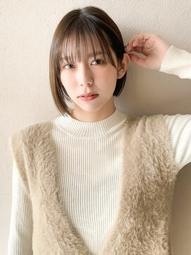 トゥルーズ 梅田店(TLUUS) 【TLUUSホワイトグレージュチェリーブラウンミニウルフ】