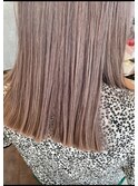 切りっぱなしボブ×シアーラベンダーベージュ