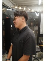 スレイ 西宮(SLAY)&nbsp;波巻きハイライトアップバングツーブロックマッシュ