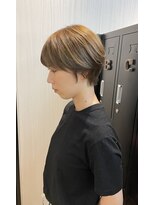 ギフト ヘアー サロン(gift hair salon) 【ブリーチなしベージュマッシュショート】原口健伸