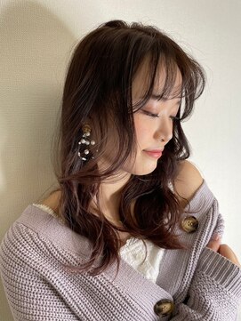 クプア 柏(kupua) エアリーロング/切りっぱなしボブ/ピンクブラウン/美髪[柏駅]