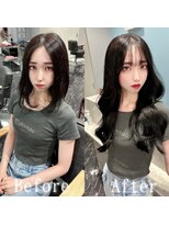 あるじゃんすー 新宿店&nbsp;コリアンブラック#シールエクステ#カール#シアカラー#韓国#新宿