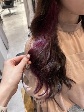 アバーブ ギンザ(Above Ginza) 20代30代40代50代◎ピンクパープル/インナーカラー