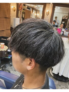 ルピナス 中田(Lupinus) シルバーメッシュマッシュスタイル