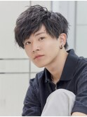 束感スパイラルツーブロックマッシュ
