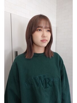 シェミール(CHEMIR) ラベンダーグレージュ×ブリーチカラー【四日市】