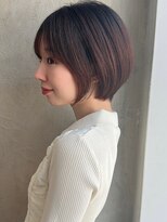 アフロート ルヴア(AFLOAT RUVUA) みね.丸みショートボブで可愛い印象に!30代40代50代小顔新宿