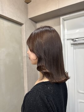 ファビ 渋谷(Fab) くびれヘア/暗めカラー/アプリコットオレンジ/縮毛矯正