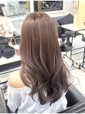 ココアブラウン春先取りカラー上品カラー韓国風くびれヘア